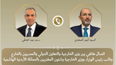 وزير الخارجية المصري يبحث ونظيره الأردني تطورات الأوضاع الإقليمية