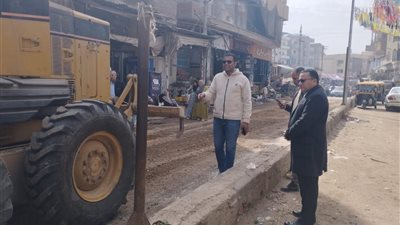 كفر صقر تستعد لإستقبال شهر رمضان بتجميل ميدان المزلقان