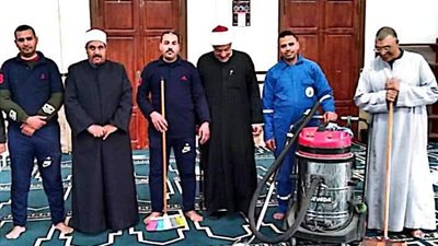 أوقاف جنوب سيناء تهيىء المساجد لرمضان بحملة نظافة وتعقيم موسعة