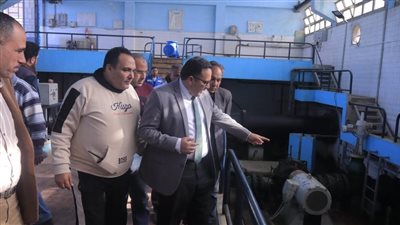 رئيس مركز كفرصقر يتابع أزمة انقطاع المياه بمحطة مياه سنجها