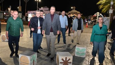 جولة ليلية لمحافظ جنوب سيناء بخليج نعمة ..متابعة دقيقة لتطوير السياحة 