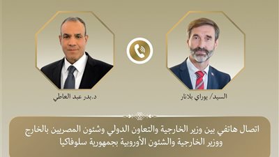 مصر وسلوفاكيا تبحثان تعزيز العمل المشترك لخفض التصعيد العسكري الخطير في المنطقة
