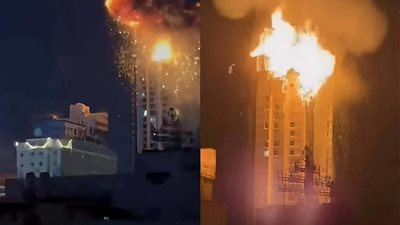 الانتقام الإيراني،دخل مستوى مختلف تماماً..هذه الصورة ليست بتل أبيب..هذه الصورة في البحرين