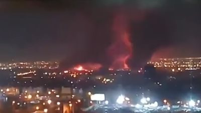 قصــف مطار مهرآباد الدولي واستهداف موقع للحرس الــثـوري غرب طهران وتدمير 17طائرة