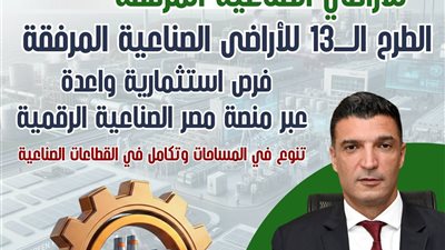 وزارة الصناعة: تفاصيل الطرح الثالث عشر للأراضي الصناعية بمنصة مصر الصناعية الرقمية