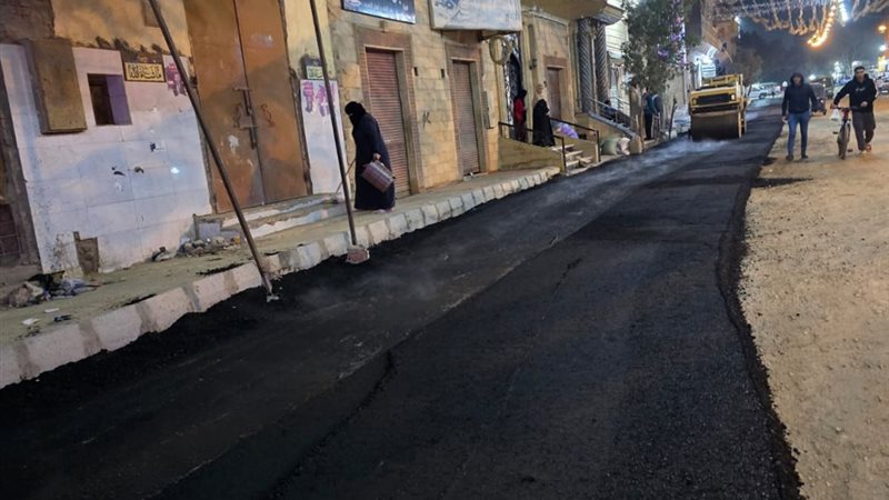 رصف شارع الحيطة بشبرامنت