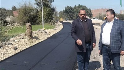 رصف طريق جسر مصرف سينتماي بديرب نجم: 70% تنفيذ