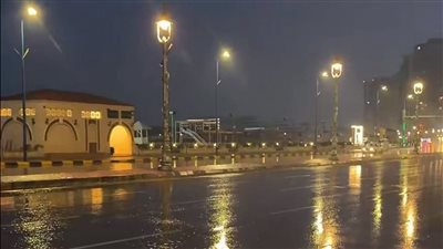 أمطار رعدية تضرب المندرة بالإسكندرية.. وتحذيرات عاجلة من الأرصاد