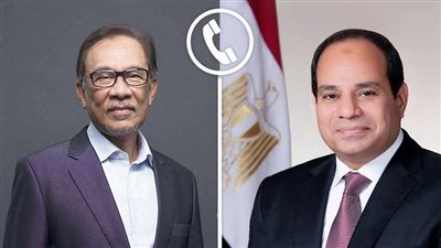السيسي ورئيس وزراء ماليزيا يبحثان تطورات الأوضاع الإقليمية