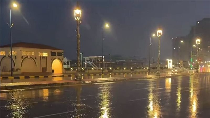 أمطار غزيرة في الإسكندرية