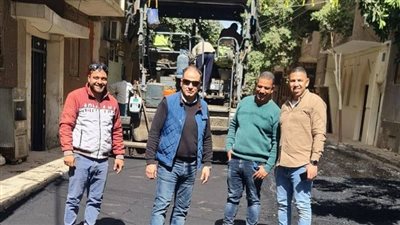 بدء رصف تقسيم إلياس بحي شرق أسيوط