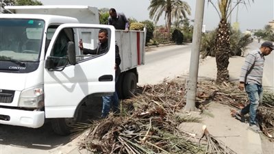 تجريد الشوارع ورفع القمامة من قرى مركز أبو النمرس بجنوب الجيزة 