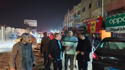 غلق وتشميع  بأبو النمرس خلال حملة رقابية على الورش والمحال التجارية