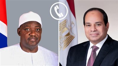 تلقى الرئيس السيسي اتصالًا هاتفيًا من الرئيس آداما بارو، رئيس جمهورية جامبيا