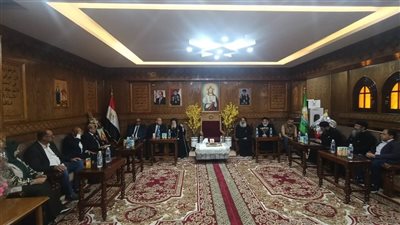 زيارة رسمية تعكس روح الوحدة.. قيادات الجيزة تهنئ مطرانية طموه بعيد القيامة 
