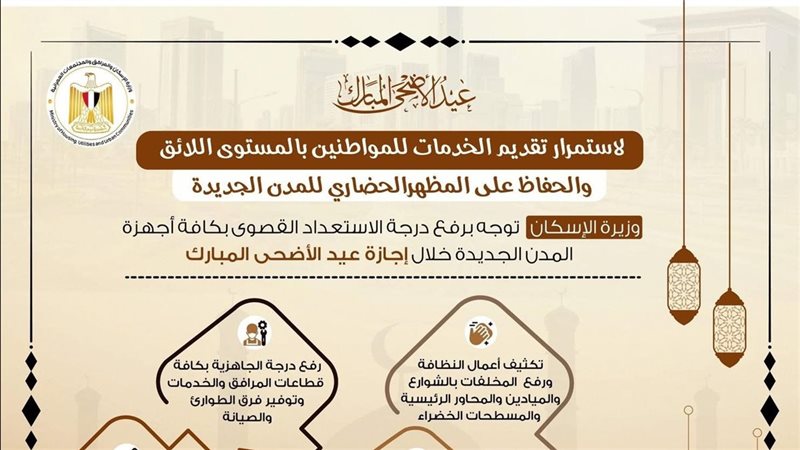  وزيرة الإسكان تعلن