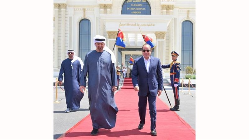 الرئيس عبد الفتاح السيسي يودّع رئيس دولة الإمارات العربية ال