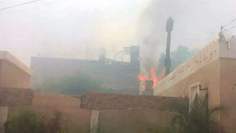 حريق أسوان في مستعمرة