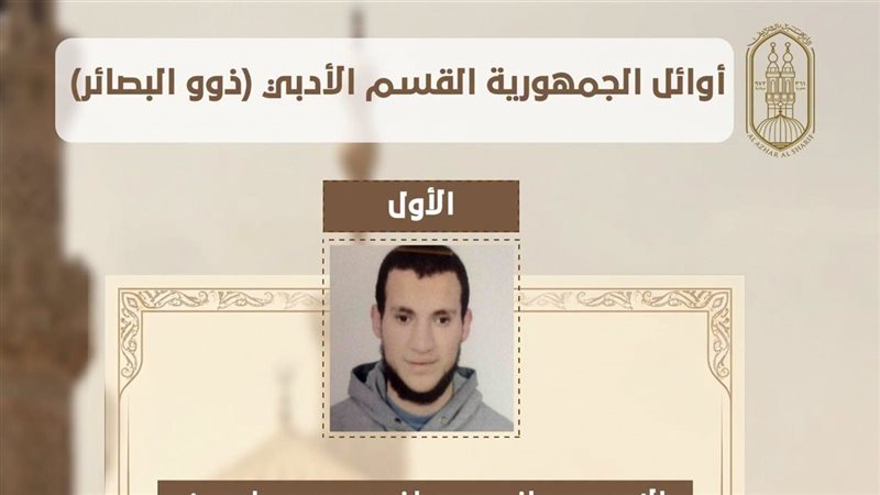 3 طلاب يتصدرون فئات خاصة في نتيجة الثانوية الأزهرية 2026