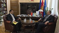  سفير مصر يلتقي بوزير خارجية جمهورية الجبل الأسود